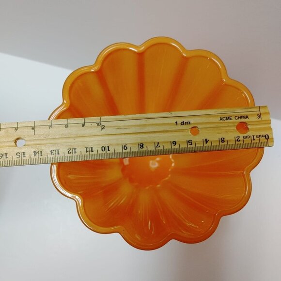 Bloom Art Deco Glass vase orange, vase/table BEA Home Decor Bohemian decor - Picture 6 of 8